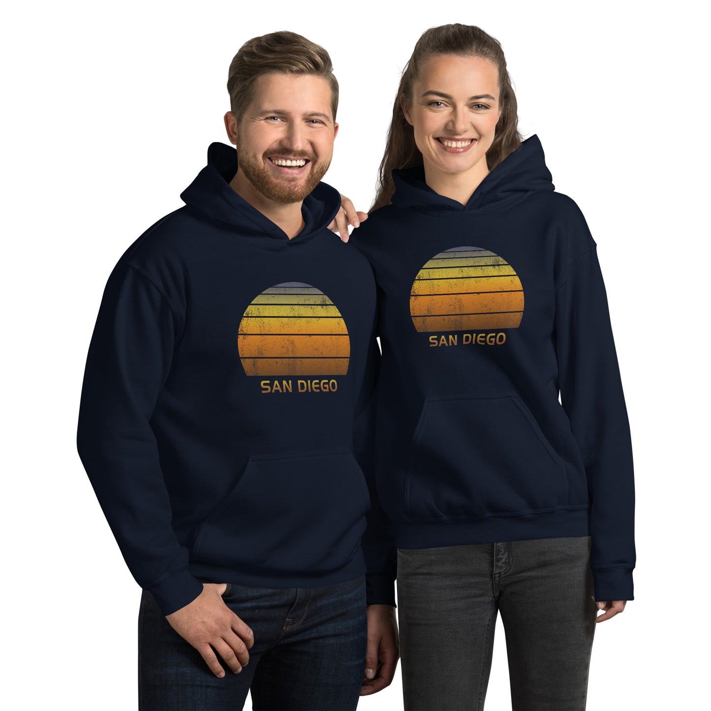 Retro San Diego California Vacation Souvenir Unisex Hoodie Top Sweatshirt