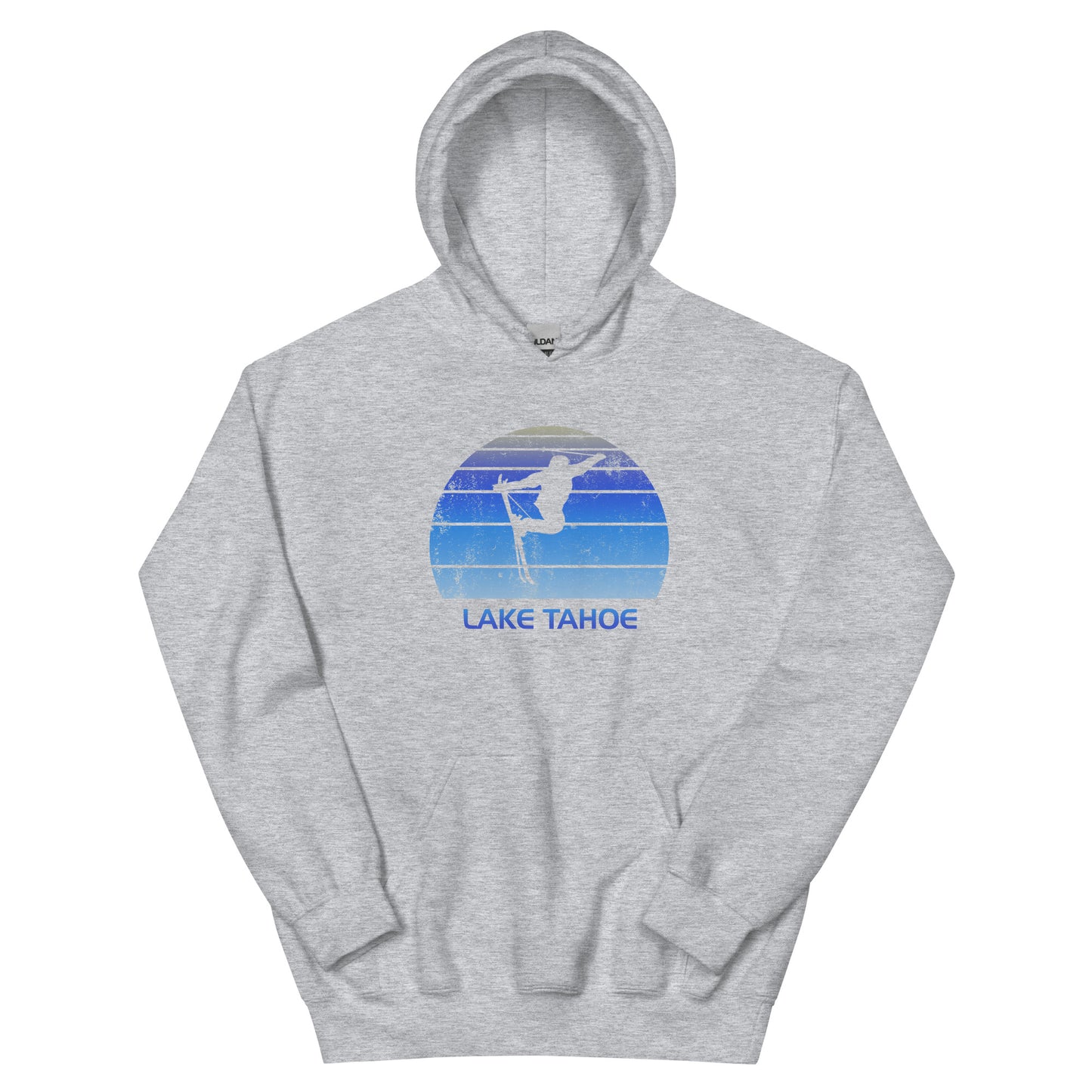 Retro Lake Tahoe California Ski Fan Skiing Vintage Unisex Hoodie Top Sweatshirt