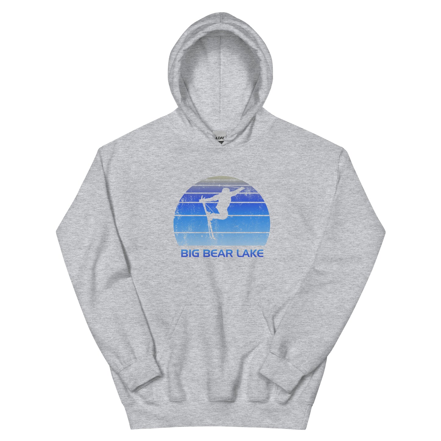Retro Big Bear Lake California Ski Fan Vintage Cool Unisex Hoodie Top Sweatshirt