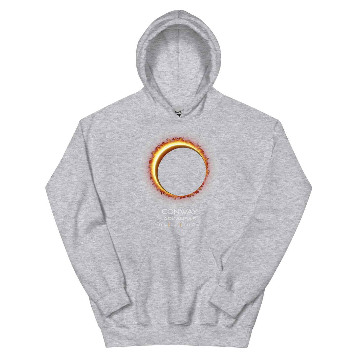 2024 Conway Arkansas Eclipse Memento Souvenir April 8 Solar Unisex Hoodie Top Sweatshirt