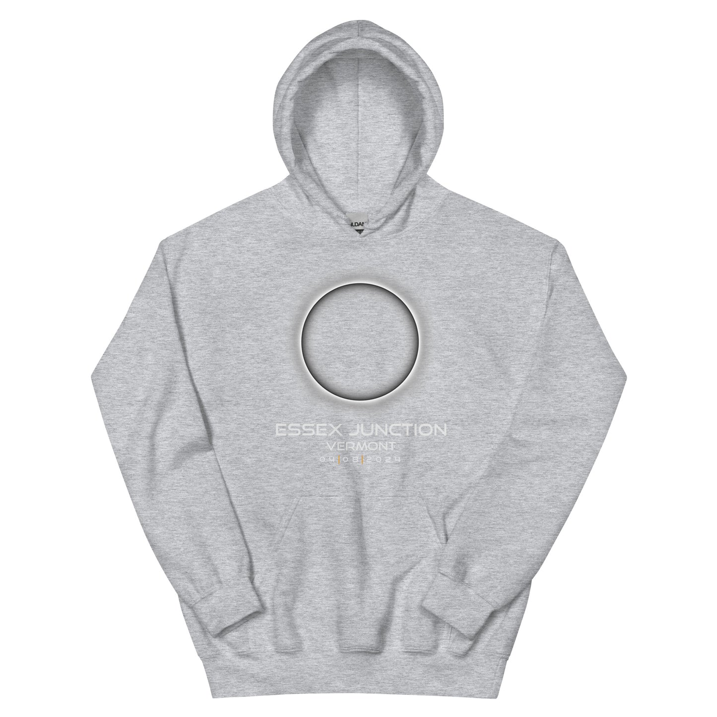 2024 Essex Junction Vermont Eclipse Souvenir Memento April 8 Solar Unisex Hoodie Top Sweatshirt