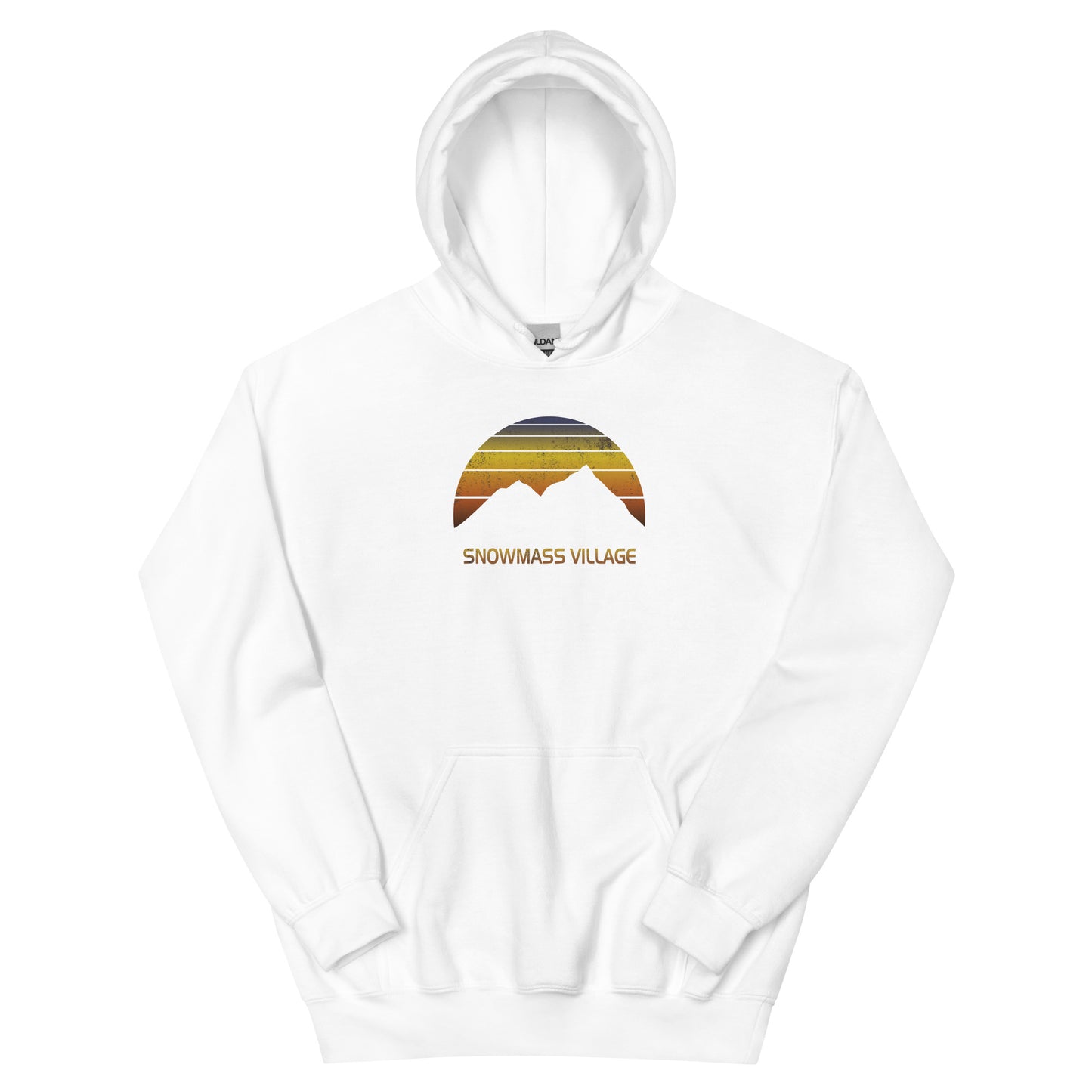 Retro Snowmass Village Skiing Hiking Fan Unisex Hoodie Top Sweatshirt