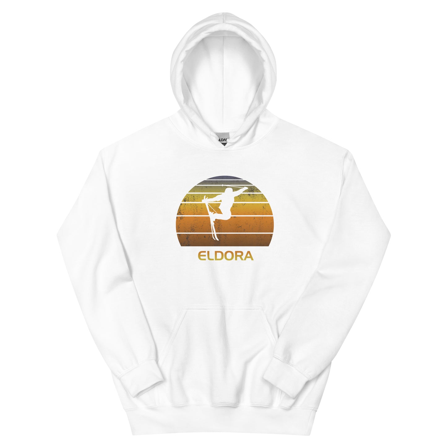 Retro Eldora Ski Fan Skier Sunset Vintage Sunrise Unisex Hoodie Top Sweatshirt