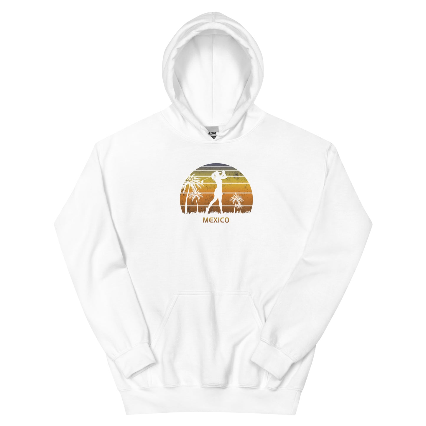 Retro Mexico Women's Golf Golfing Fan Golfer Unisex Hoodie Top Sweatshirt