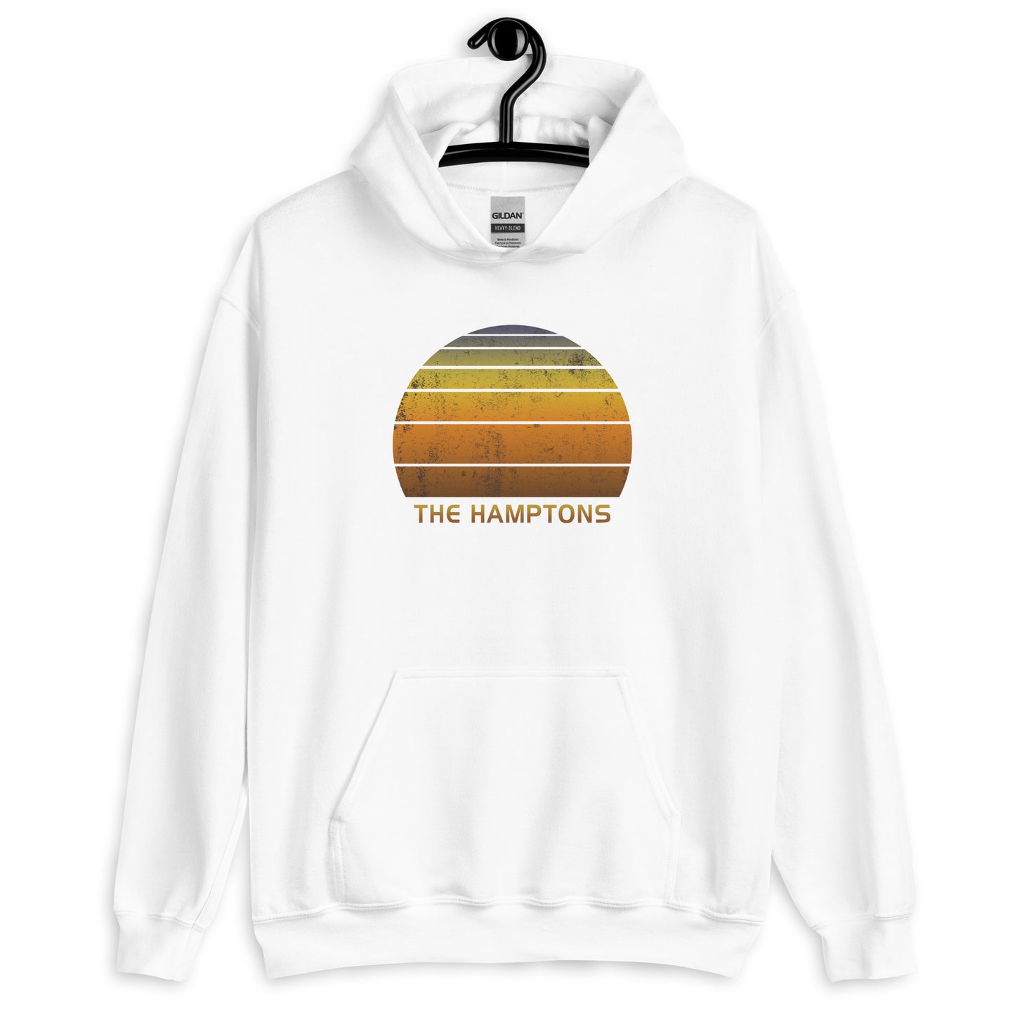 Retro The Hamptons Vintage Sunset Vacation Souvenir Unisex Hoodie Top Sweatshirt