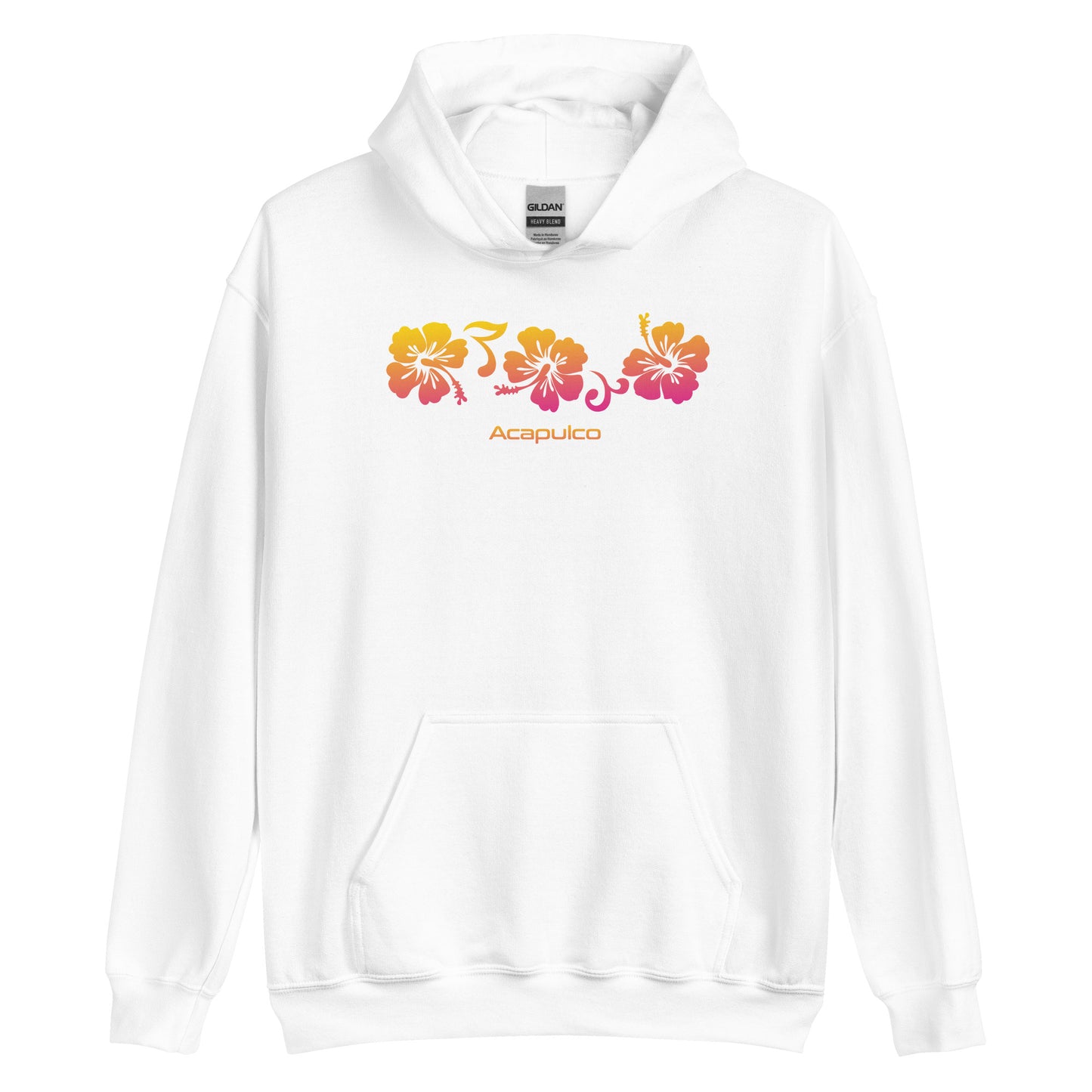 Acapulco Mexico Unisex Hoodie Top Sweatshirt Hibiscus Souvenir Vacation