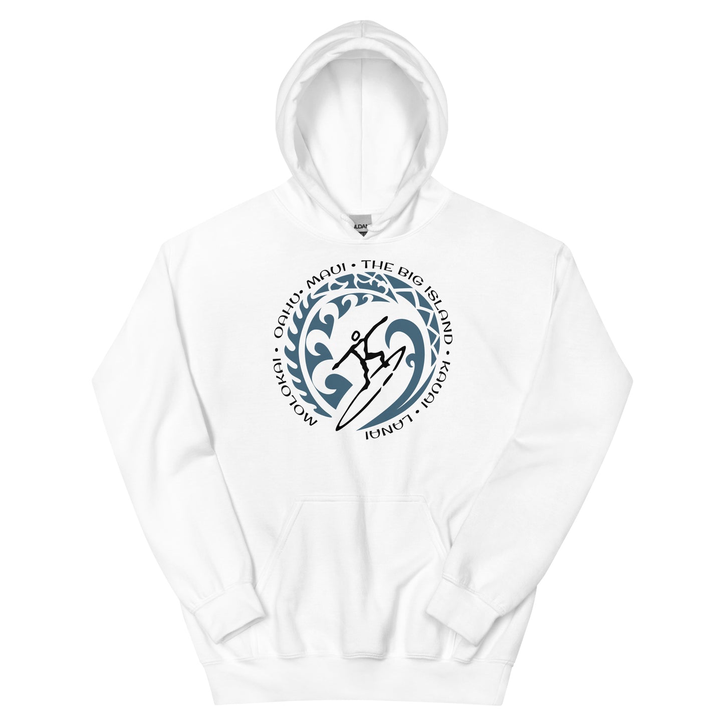 Hawaiian Islands Hawaii Unisex Hoodie Top Sweatshirt Vintage Surfing Fan Lover