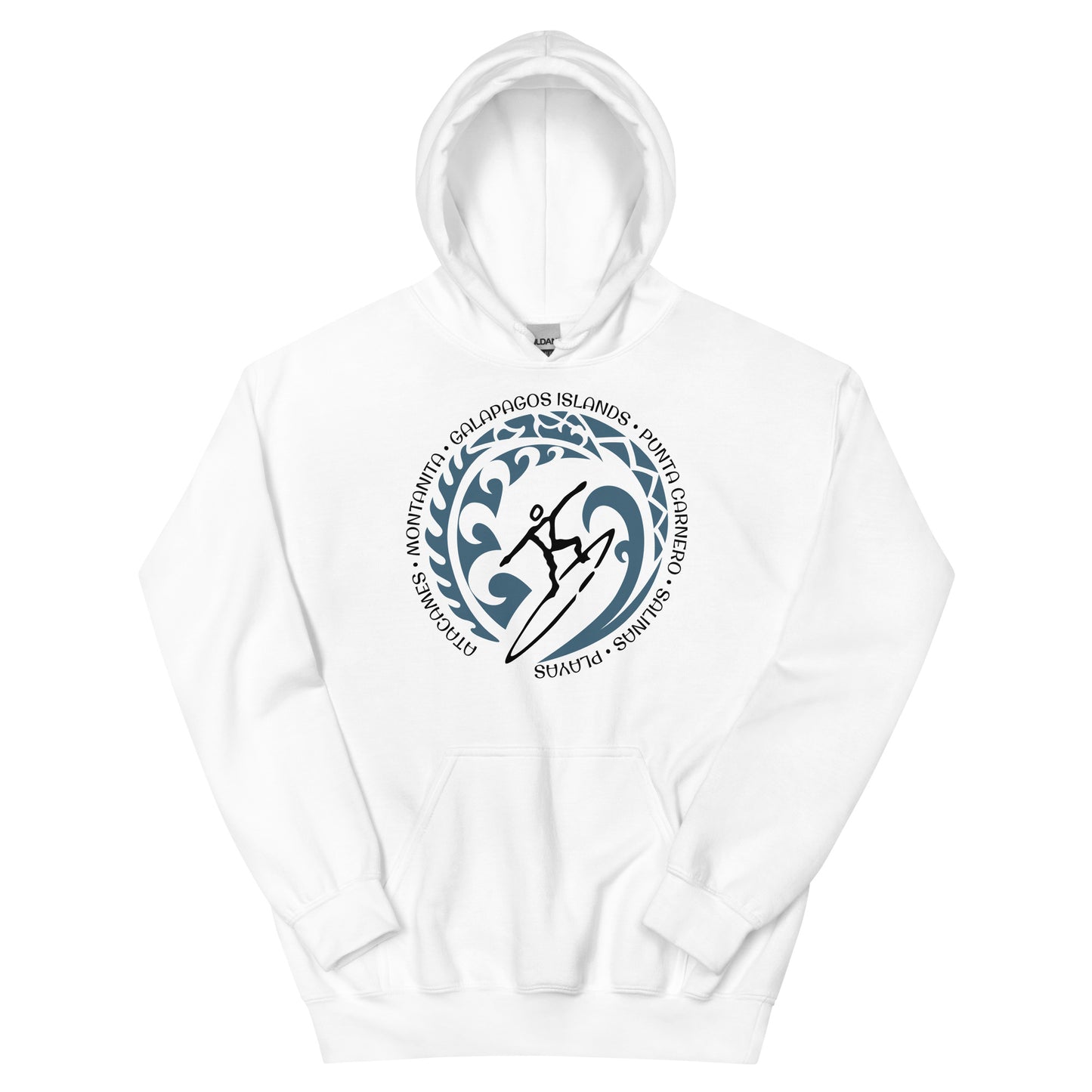 Ecuador Beach Unisex Hoodie Top Sweatshirt Vintage Surfing Fan Lover