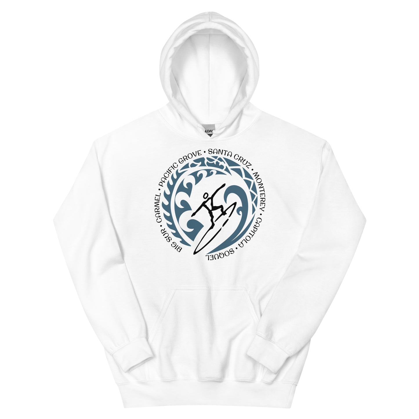 Carmel Santa Cruz California Unisex Hoodie Top Sweatshirt Vintage Surfing Fan Lover