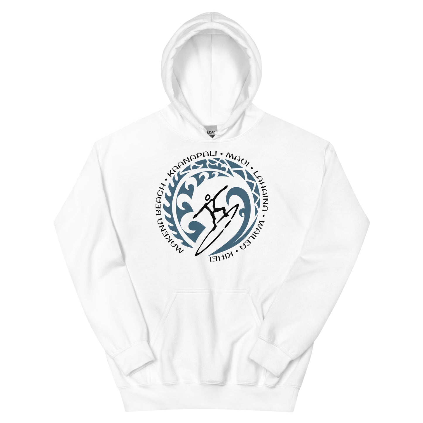 Maui Hawaii Hawaiian Unisex Hoodie Top Sweatshirt Vintage Surfing Fan Lover