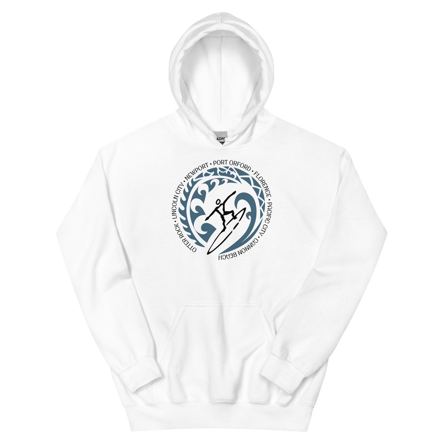 Oregon Beach Coast Unisex Hoodie Top Sweatshirt Vintage Surfing Fan Lover