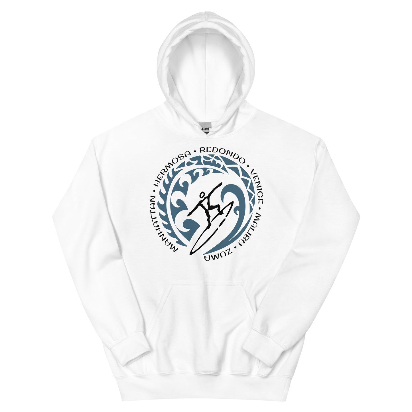 LA Los Angeles California Unisex Hoodie Top Sweatshirt Vintage Surfing Fan Lover