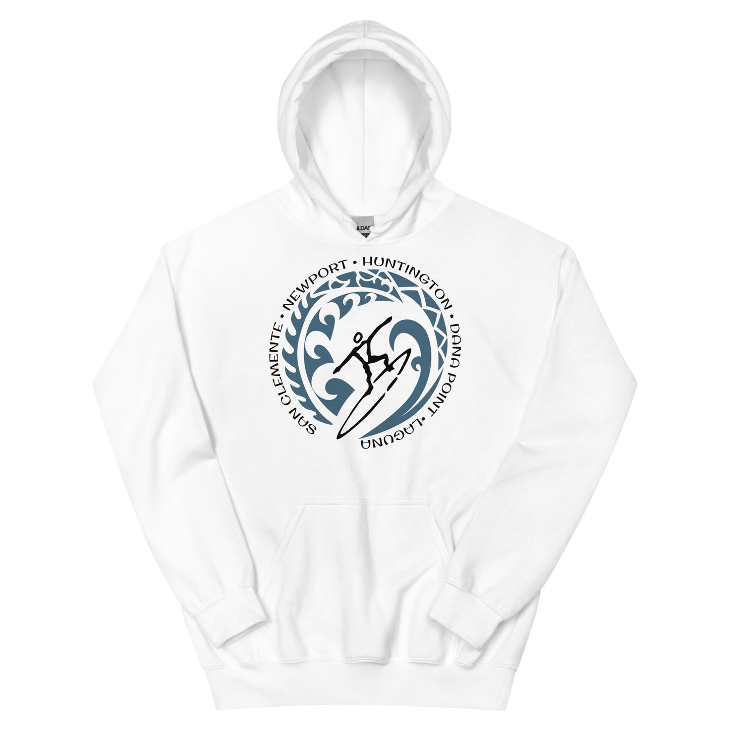 Orange County California Unisex Hoodie Top Sweatshirt Vintage Surfing Fan Lover