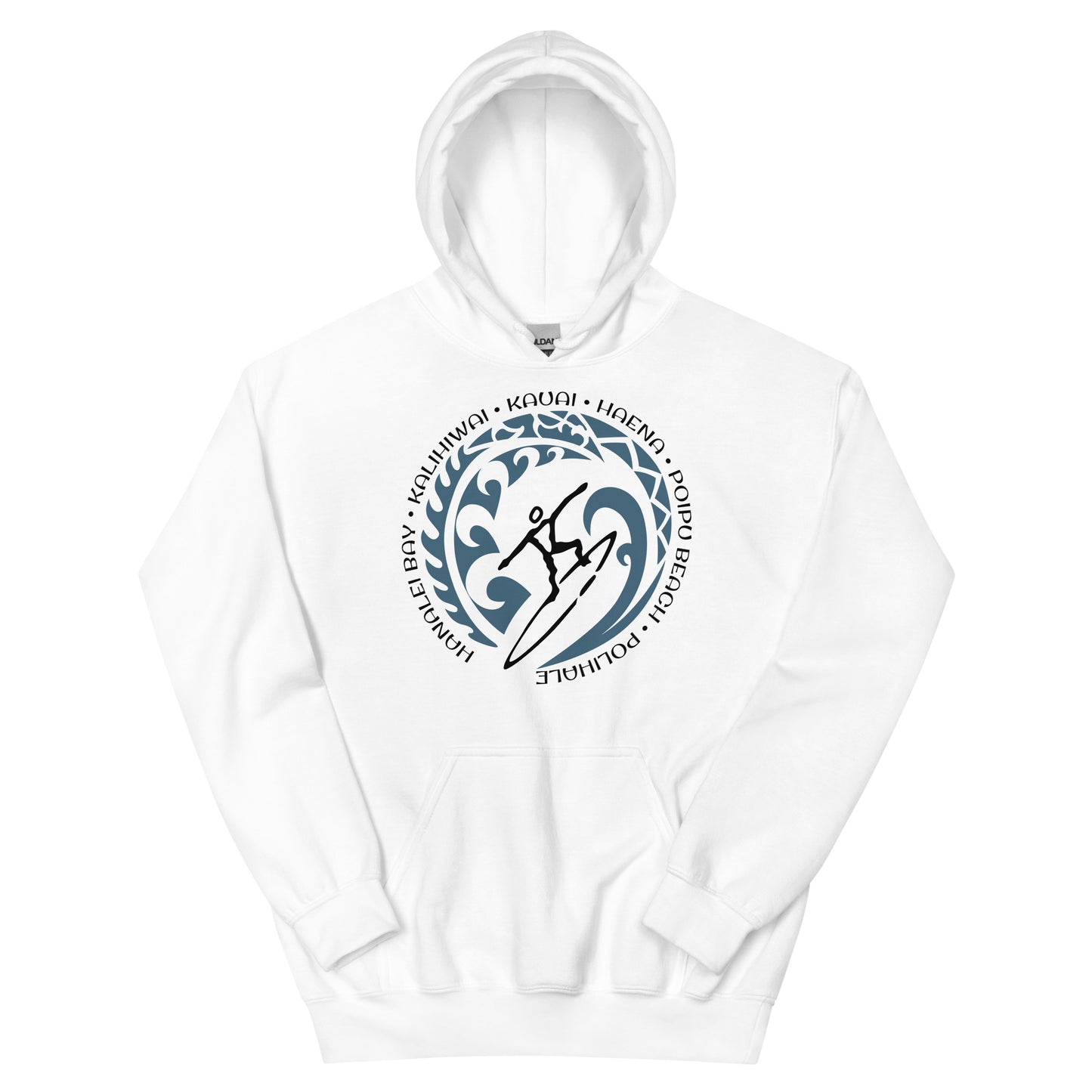 Kauai Hawaii Hawaiian Unisex Hoodie Top Sweatshirt Vintage Surfing Fan Lover