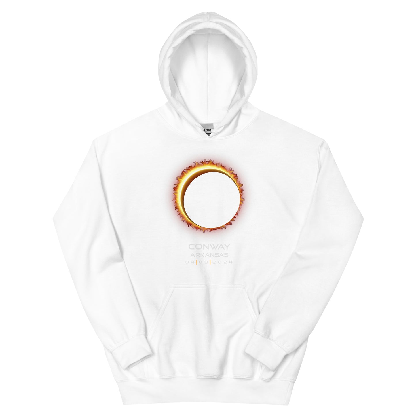 2024 Conway Arkansas Eclipse Memento Souvenir April 8 Solar Unisex Hoodie Top Sweatshirt