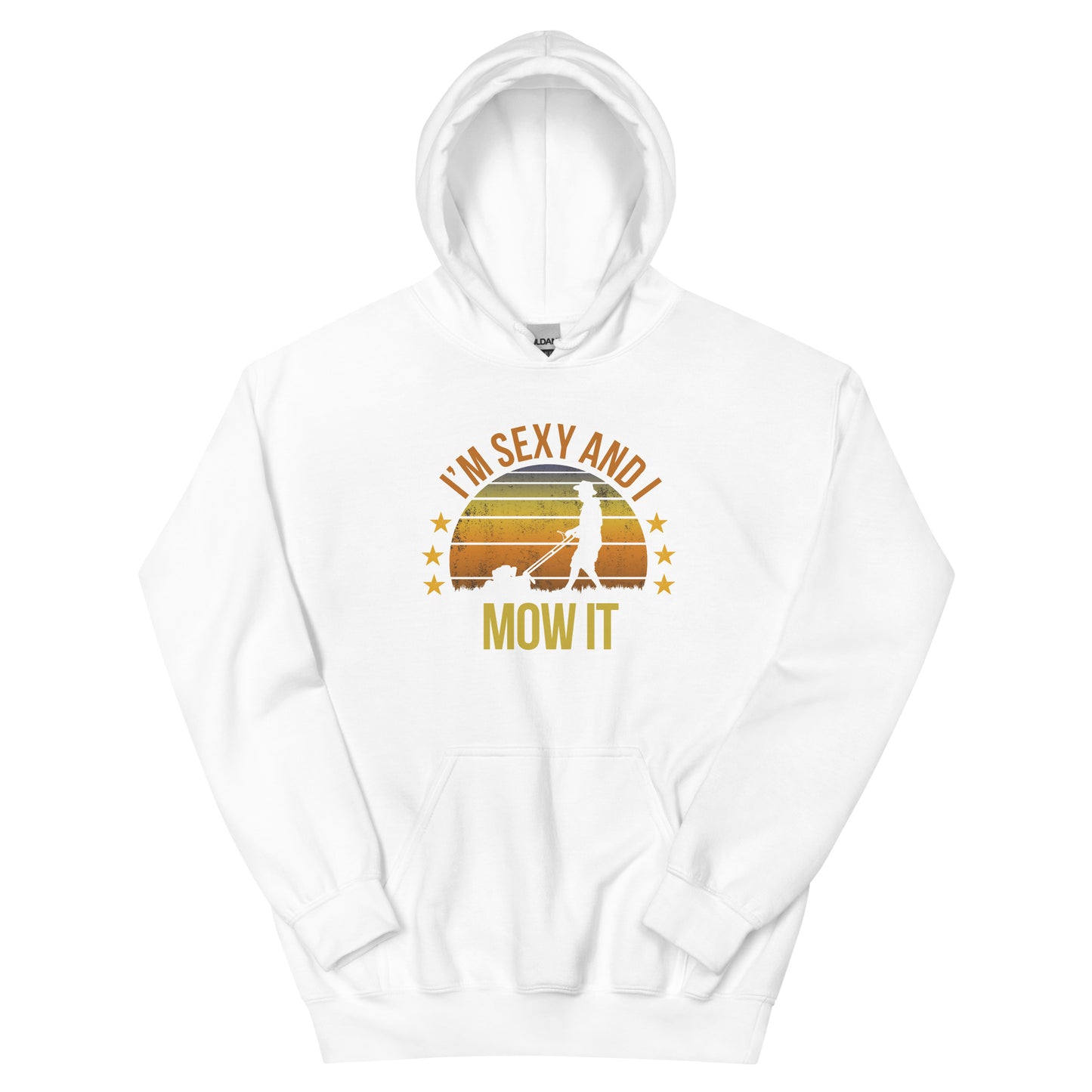 Funny Lawn Mowing Mower Fan Quote Joke Sarcastic Unisex Hoodie Top Sweatshirt