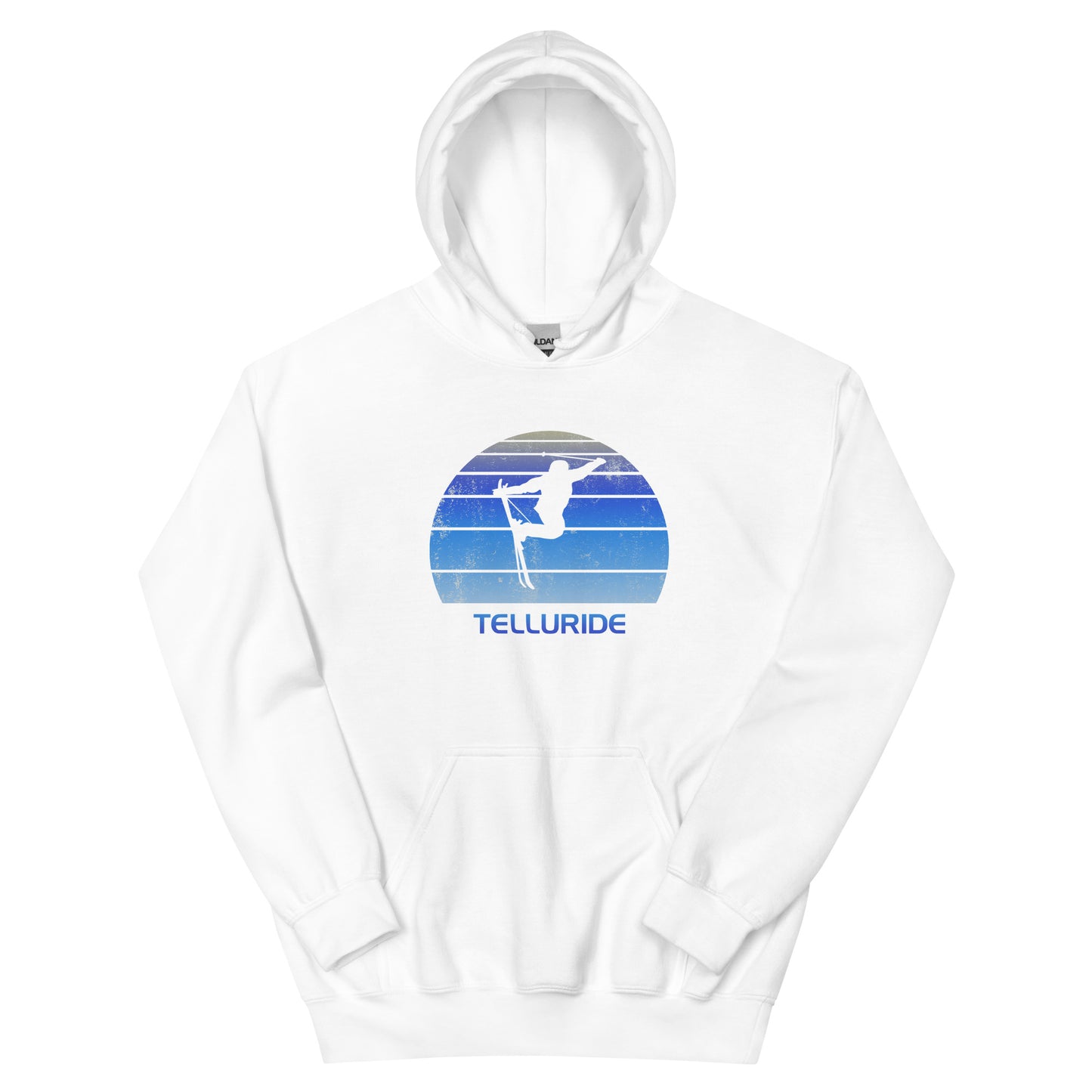 Retro Telluride Colorado Ski Fan Skier Gift Skiing Vintage Cool Unisex Hoodie Top Sweatshirt