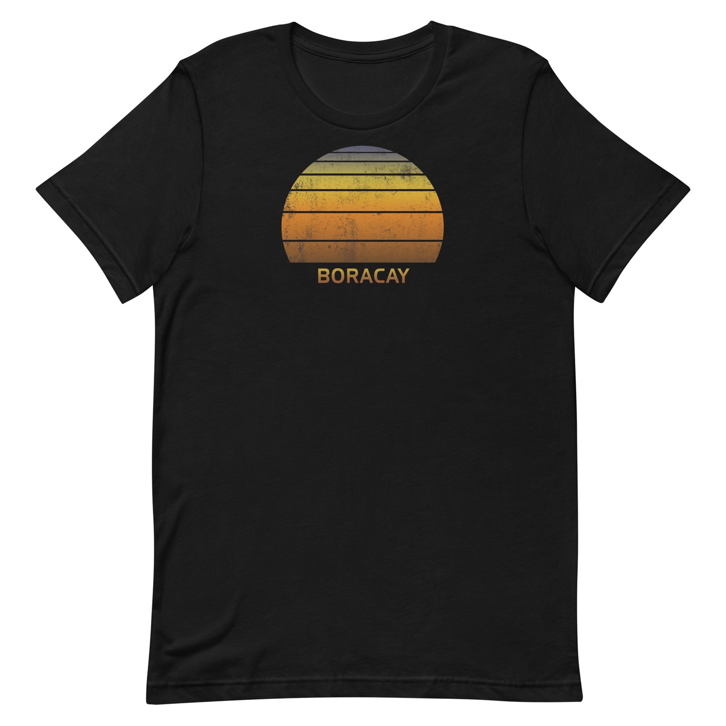 Retro Boracay Philippines Vintage Sunset Vacation Souvenir Unisex T-Shirt