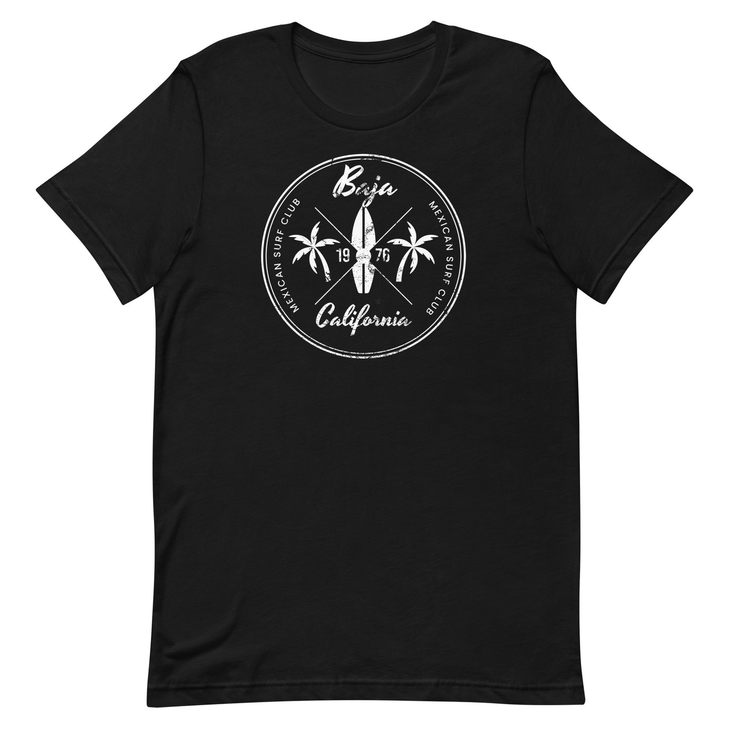 Retro Baja California Mexico Beach Vacation Souvenir Surfing Fan Unisex T-Shirt