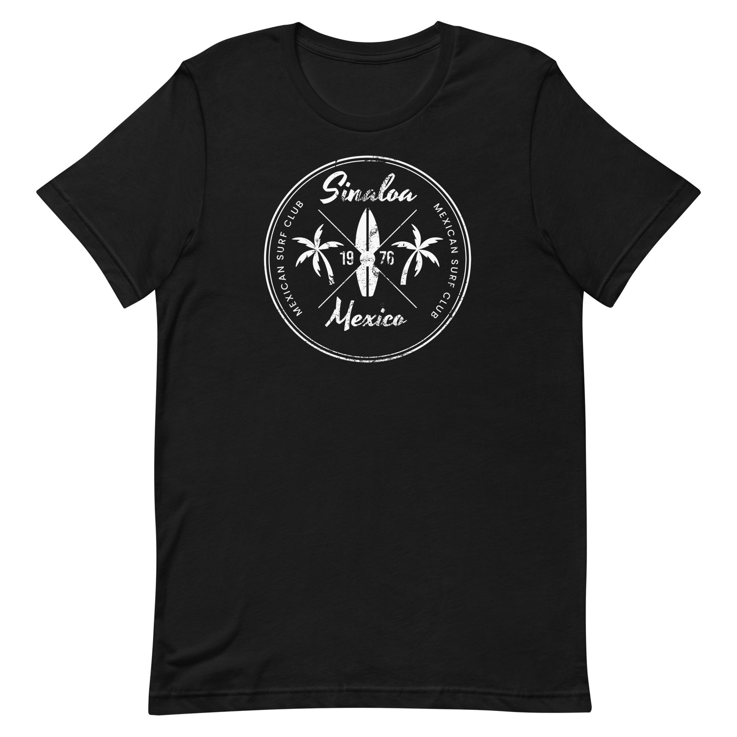 Retro Sinaloa Mexico Beach Vacation Souvenir Surfing Fan Unisex T-Shirt
