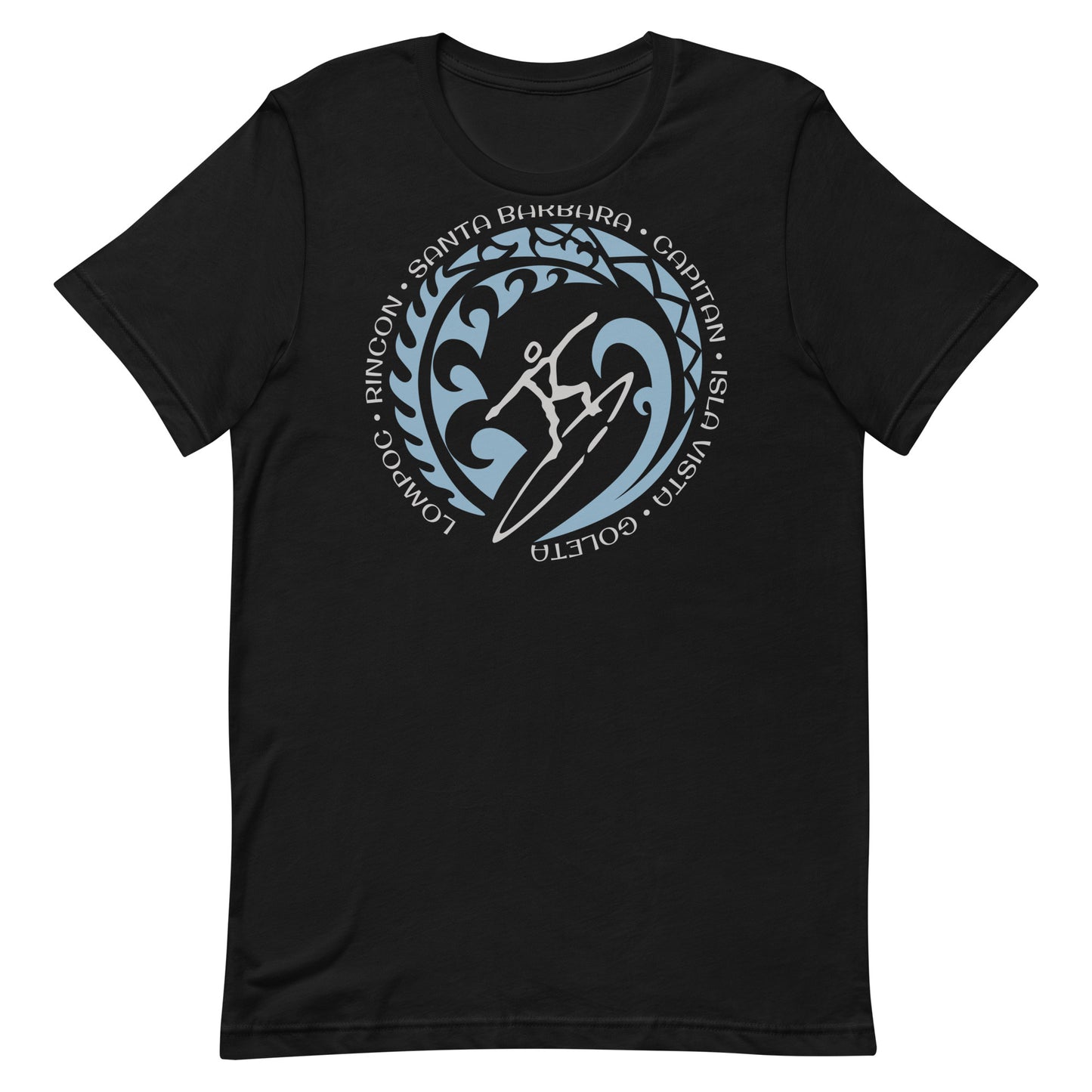 Santa Barbara California Unisex T-Shirt Vintage Surfing Fan Lover