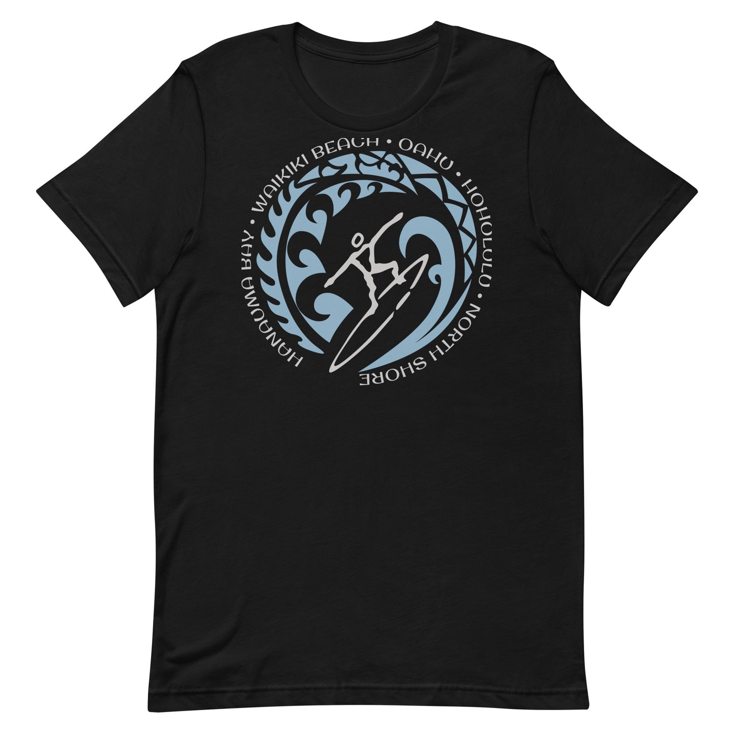 Oahu Hawaii Hawaiian Unisex T-Shirt Vintage Surfing Fan Lover