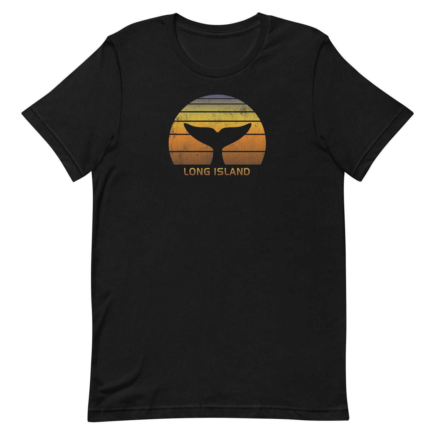 Long Island New York Whale Watching Fan Retro Sunset Unisex T-Shirt
