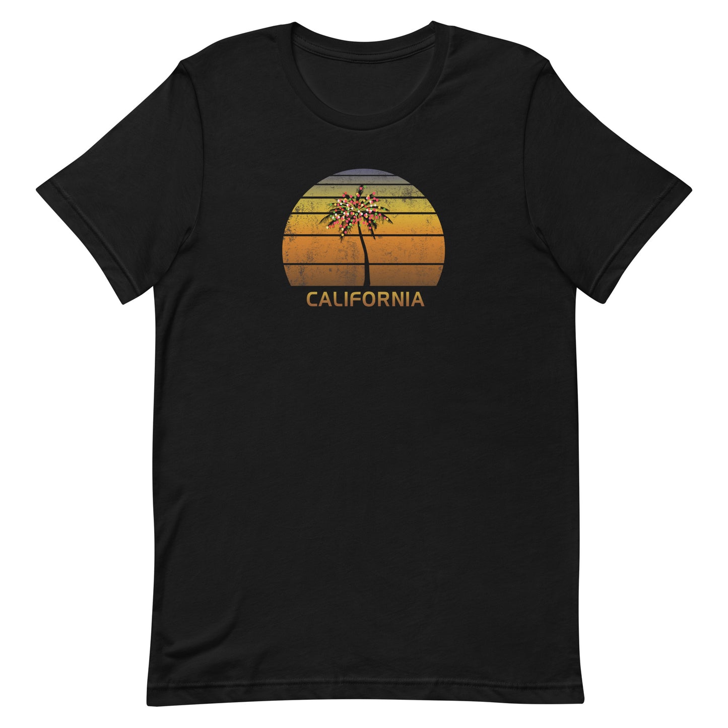 Retro California Unisex T-Shirt Christmas Family Vacation Souvenir Sunset