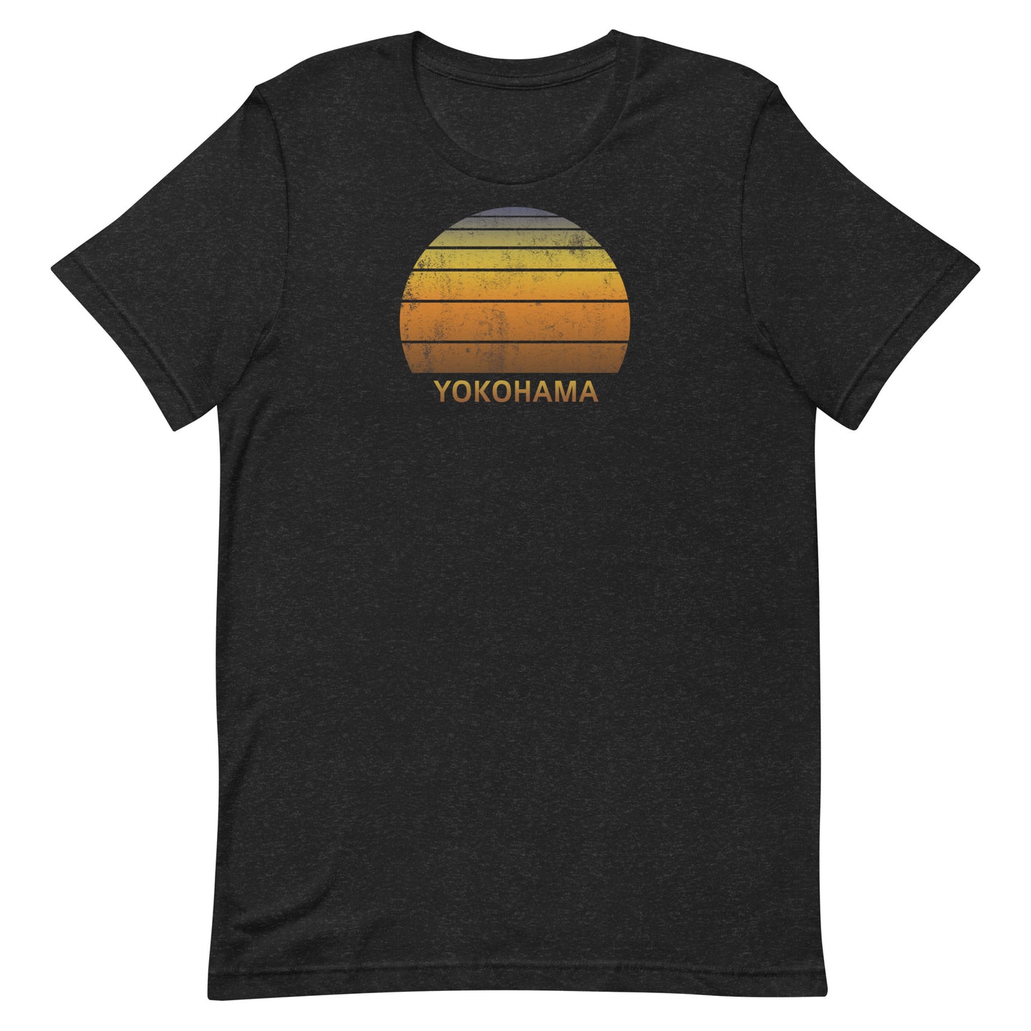 Retro Yokohama Japan Vintage Sunset Vacation Souvenir Unisex T-Shirt