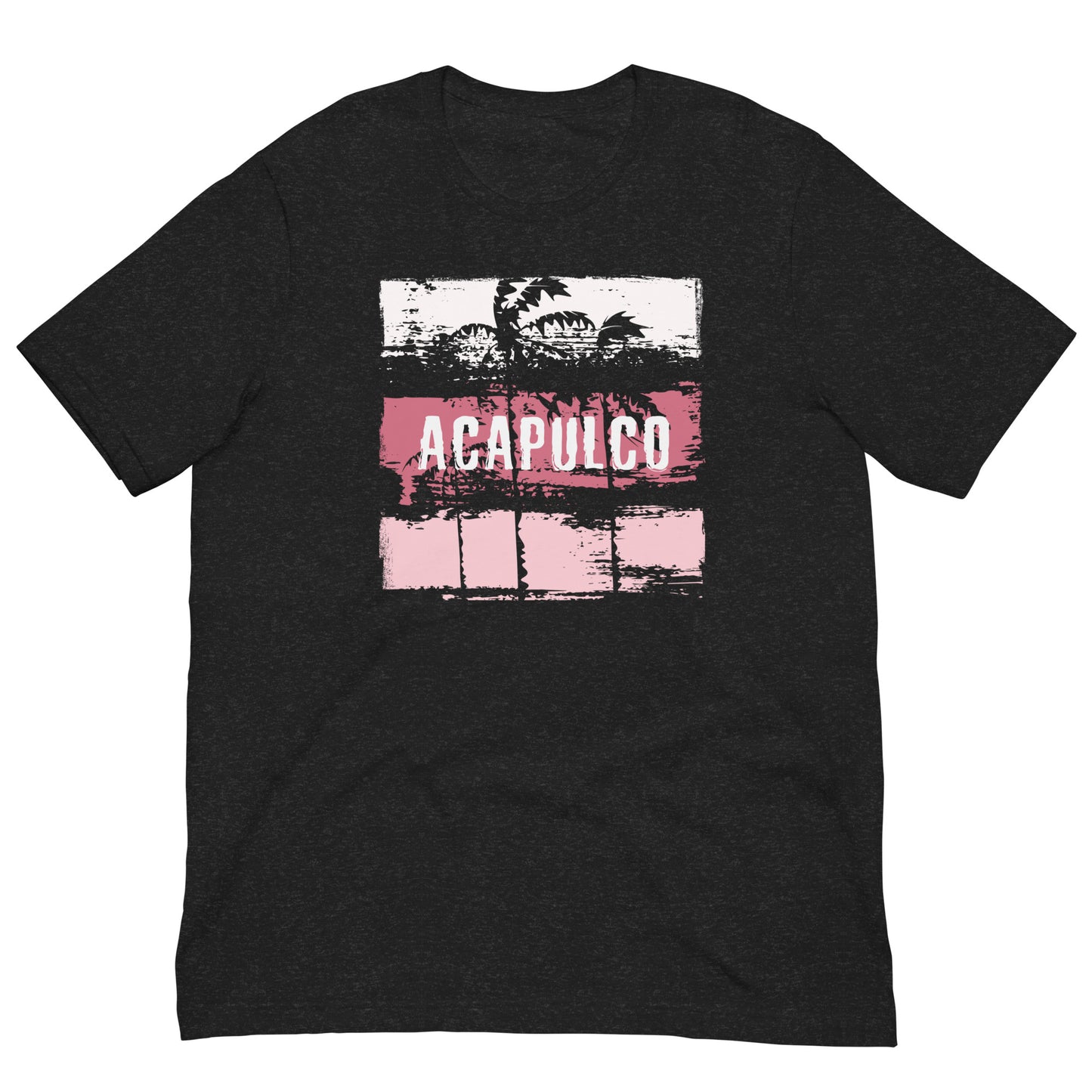 Acapulco Mexico Cool Artistic Abstract Beach Palm Tree Unisex T-Shirt