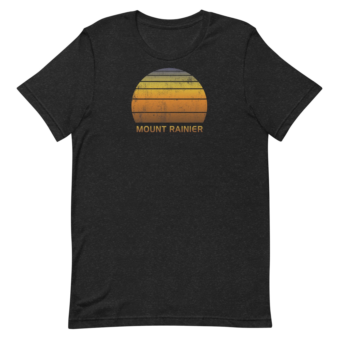 Retro Mount Rainier Vintage Sunset Vacation Souvenir Unisex T-Shirt