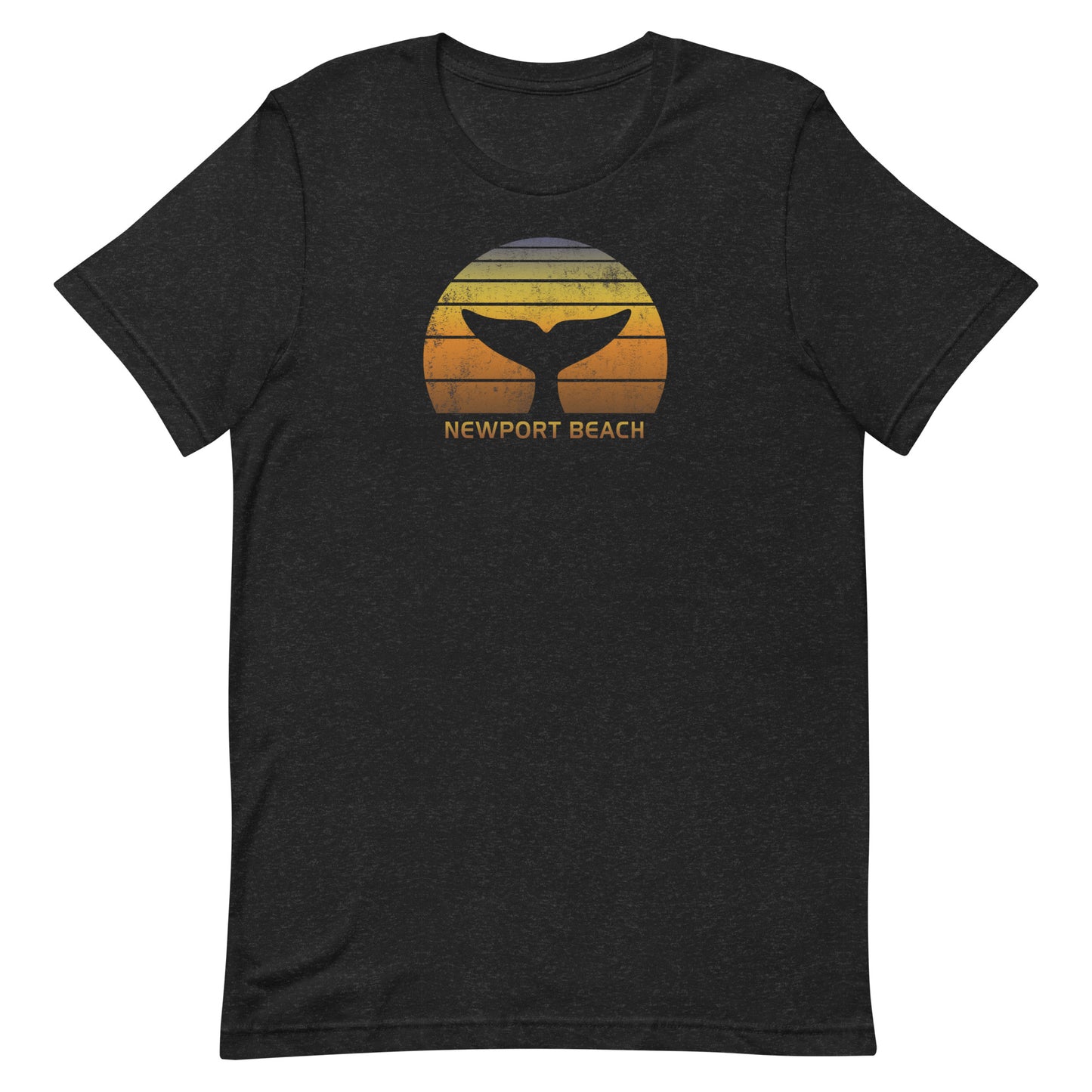 Newport Beach California Whale Watching Fan Retro Sunset Unisex T-Shirt