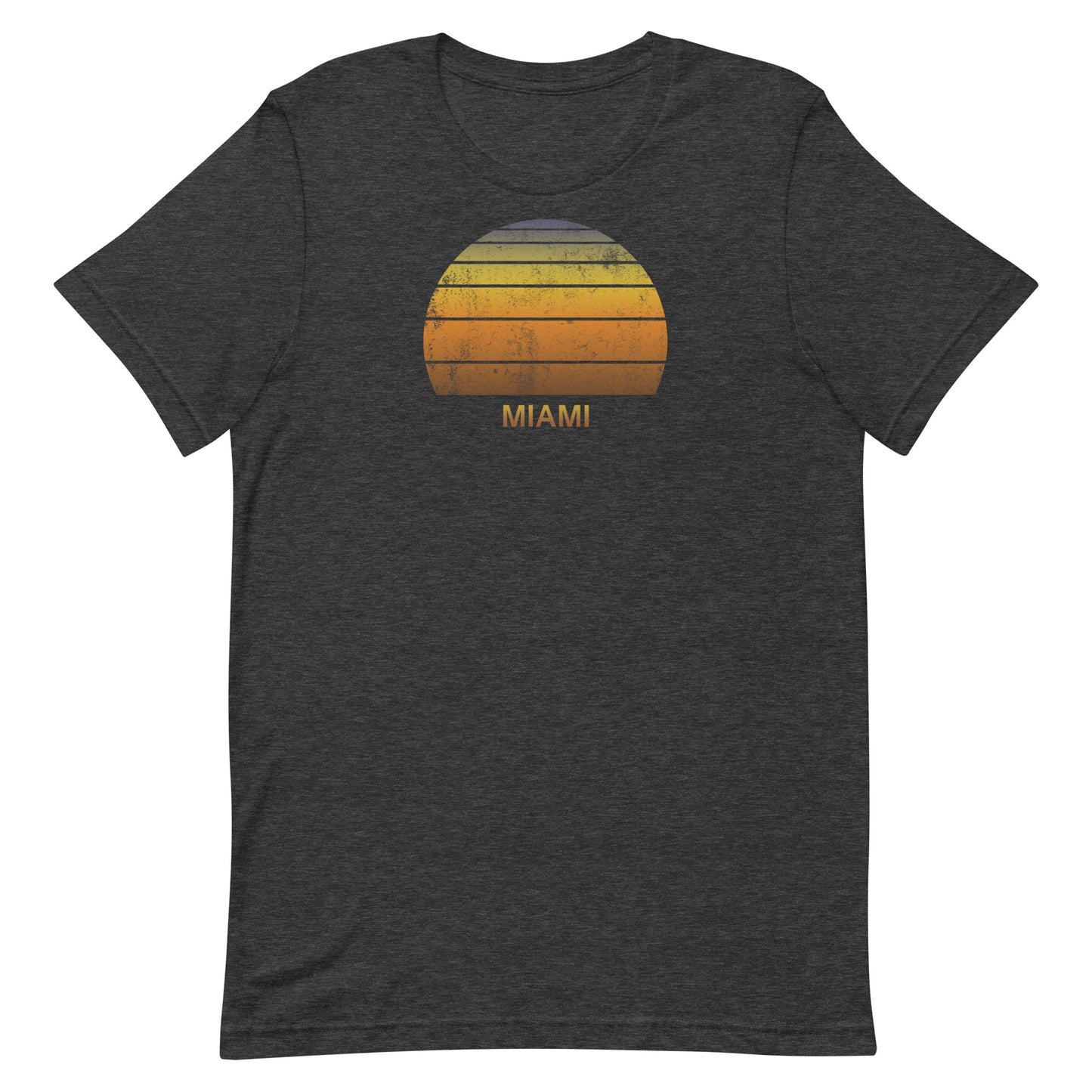 Retro Miami Florida Vintage Sunset Vacation Souvenir Unisex T-Shirt