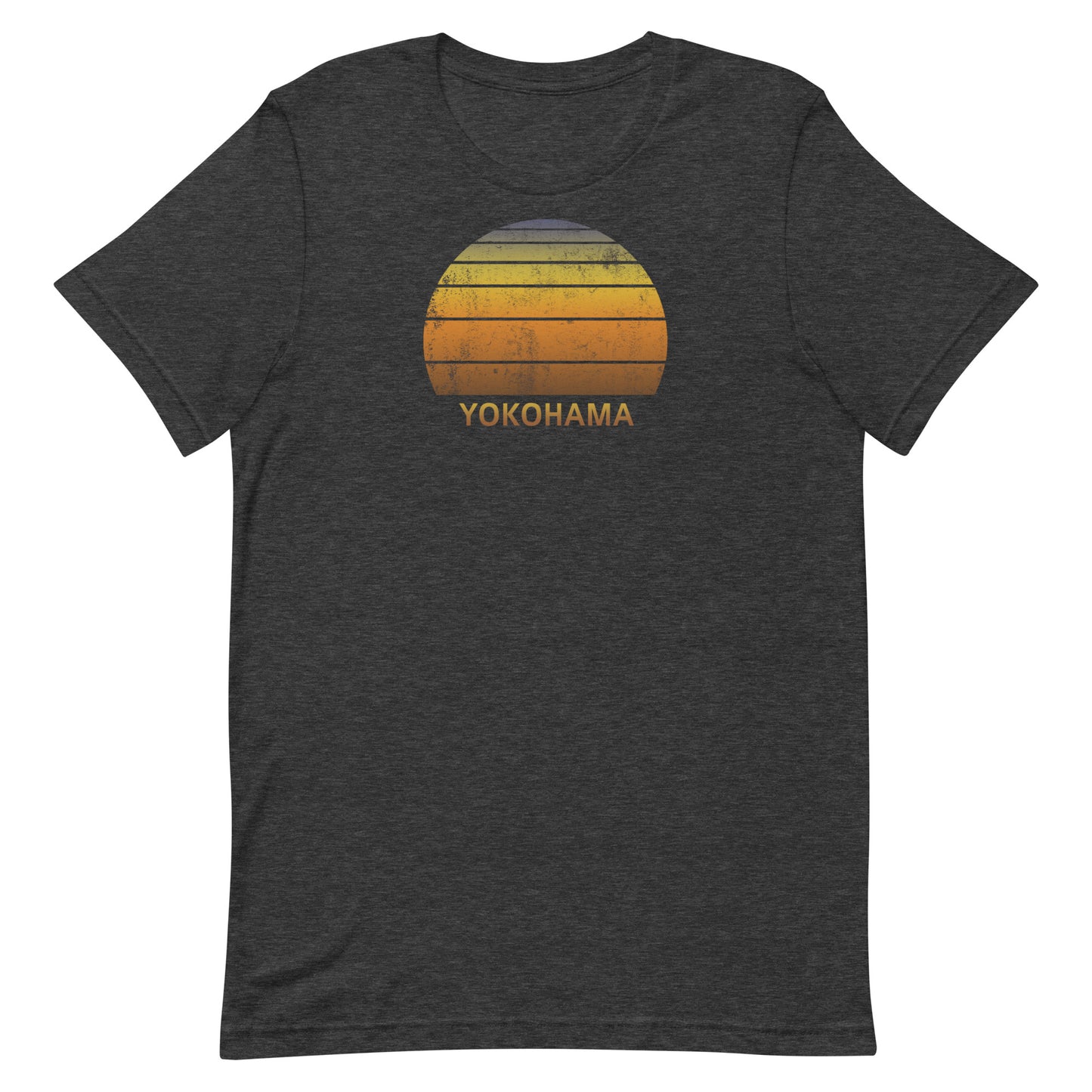 Retro Yokohama Japan Vintage Sunset Vacation Souvenir Unisex T-Shirt