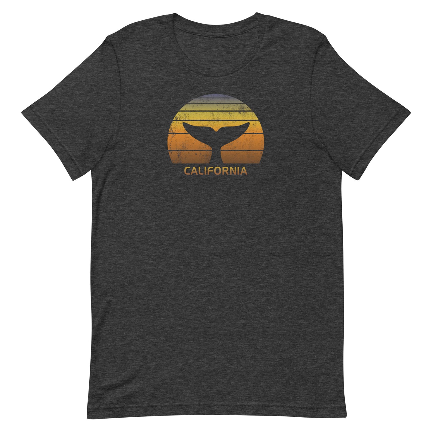 California Whale Watching Fan Retro Sunset Unisex T-Shirt