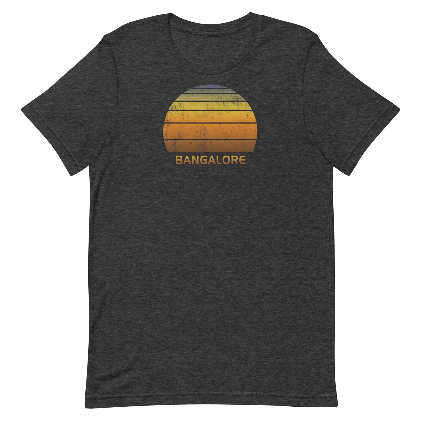 Retro Bangalore India Vintage Sunset Vacation Souvenir Unisex T-Shirt