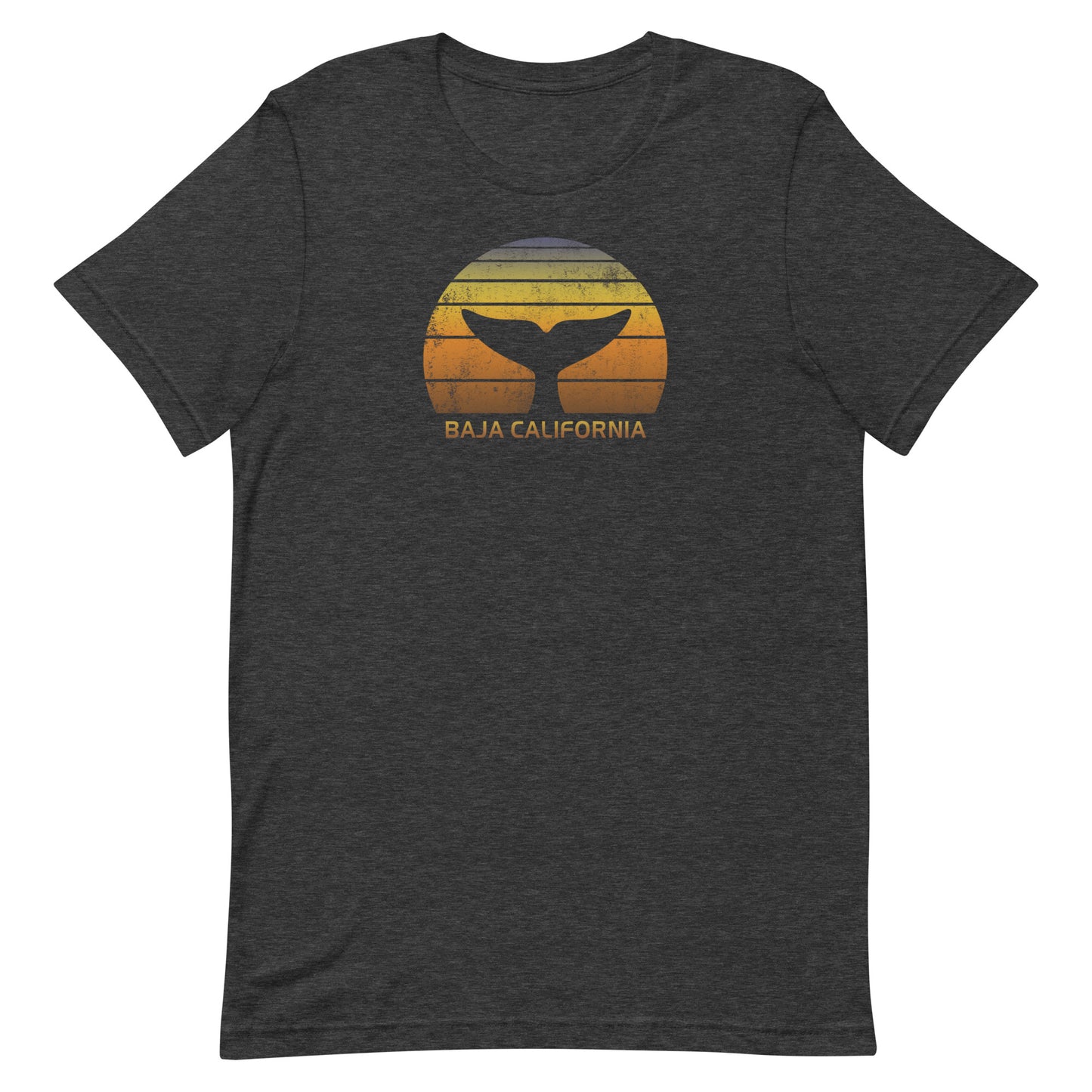 Baja California Mexico Whale Watching Fan Retro Sunset Unisex T-Shirt