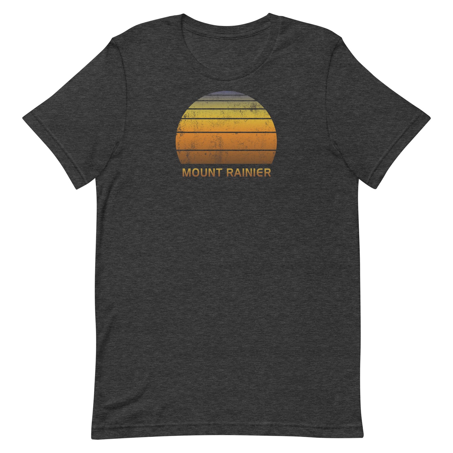 Retro Mount Rainier Vintage Sunset Vacation Souvenir Unisex T-Shirt