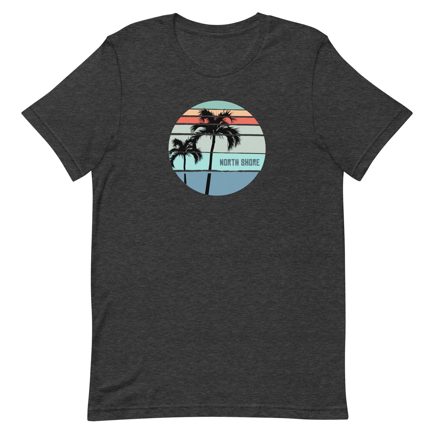 Cool North Shore Hawaii Palm Tree Vacation Souvenir Artistic Unisex T-Shirt