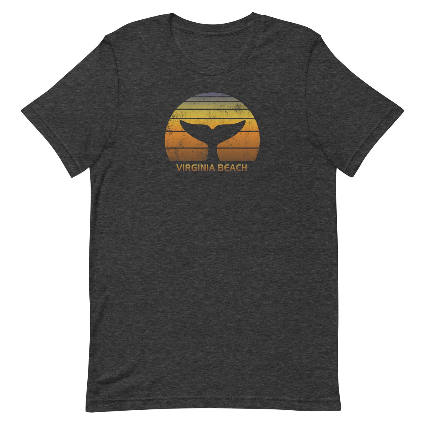 Virginia Beach Whale Watching Fan Retro Sunset Unisex T-Shirt