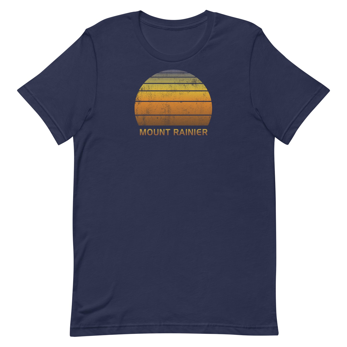 Retro Mount Rainier Vintage Sunset Vacation Souvenir Unisex T-Shirt