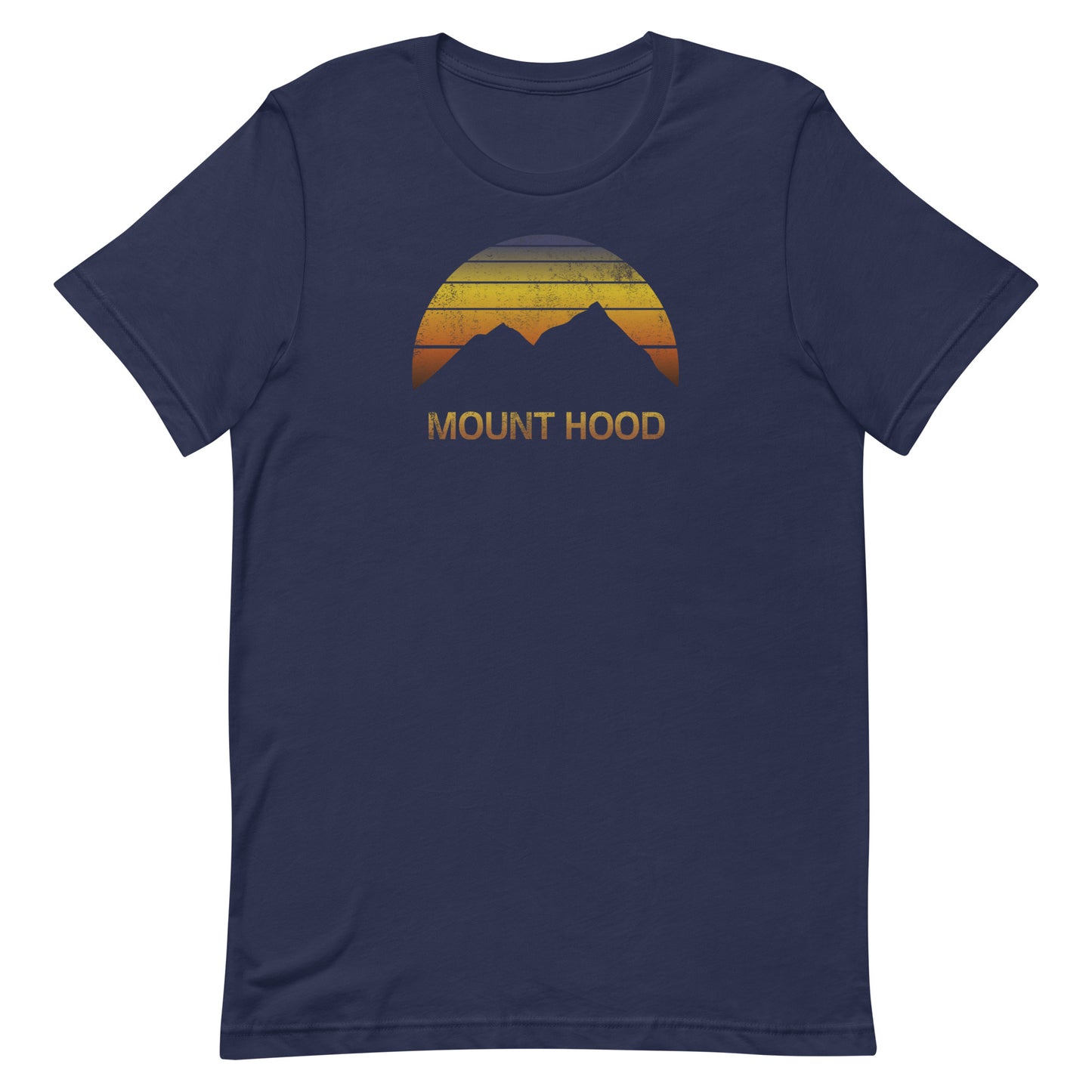 Retro Mount Hood Oregon Sunset Sunrise Ski Unisex T-Shirt