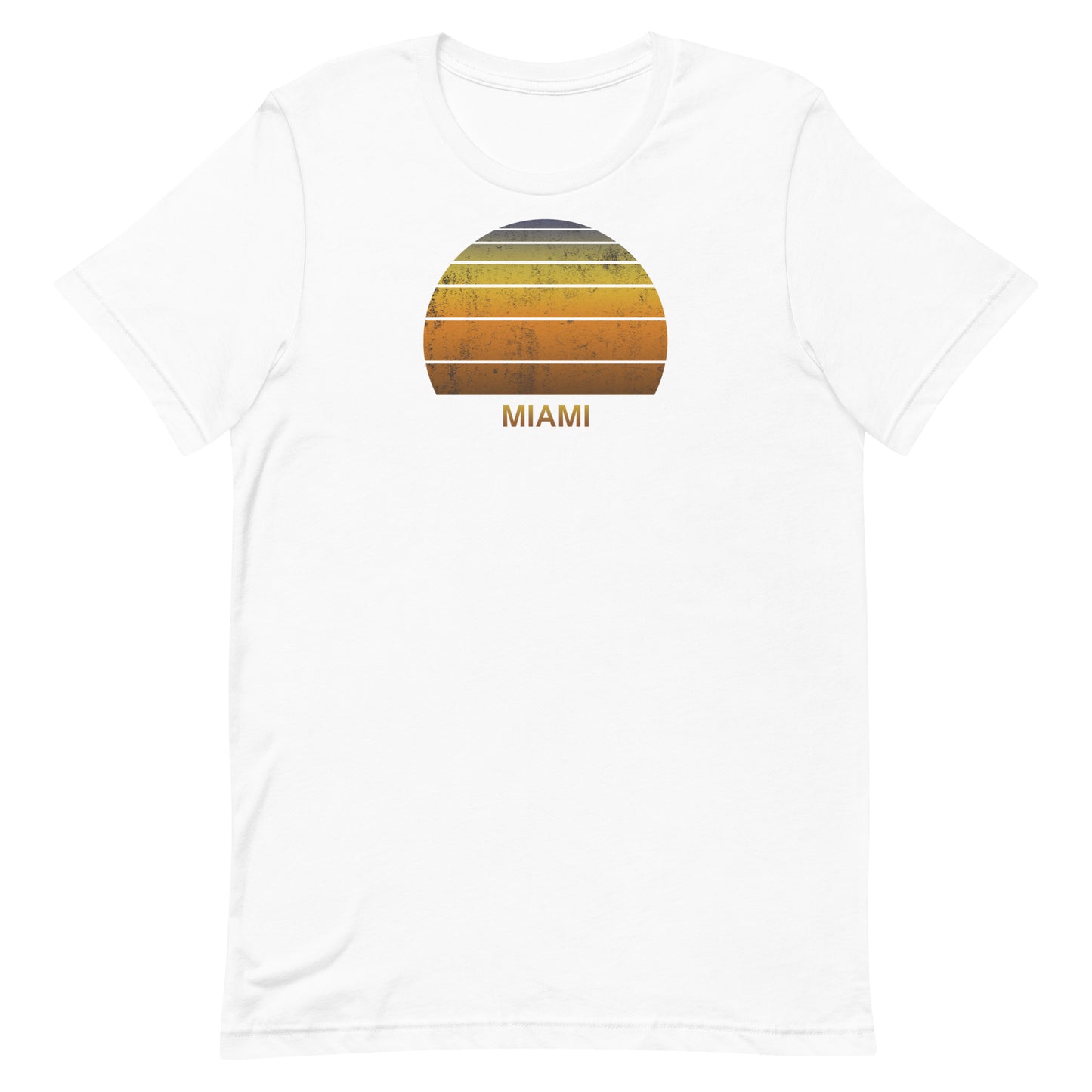 Retro Miami Florida Vintage Sunset Vacation Souvenir Unisex T-Shirt