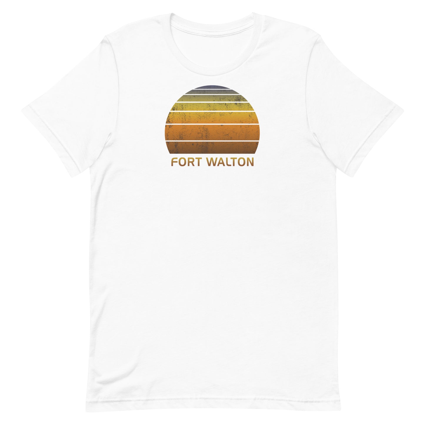 Retro Fort Walton Florida Vintage Sunset Vacation Souvenir Unisex T-Shirt