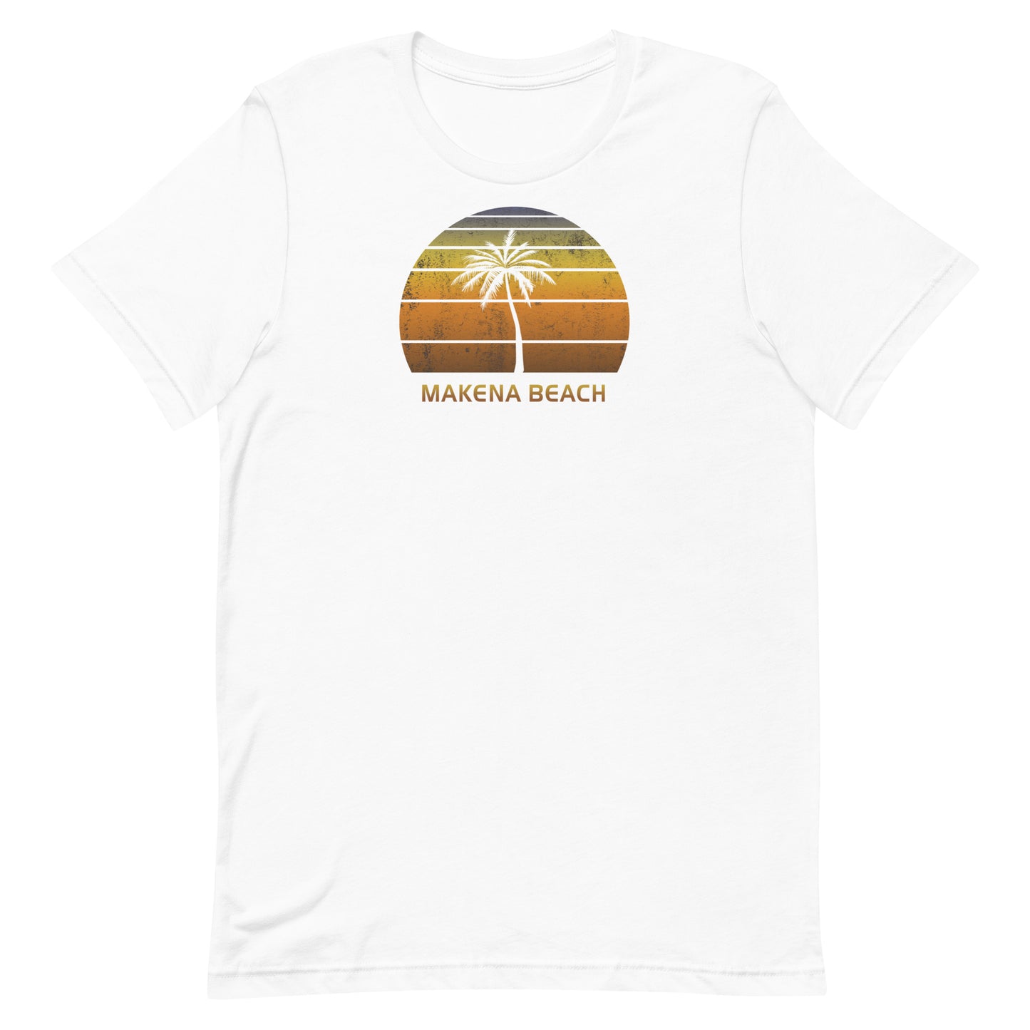 Retro Makena Beach Maui Hawaii Vintage Sunset Vacation Souvenir Unisex T-Shirt