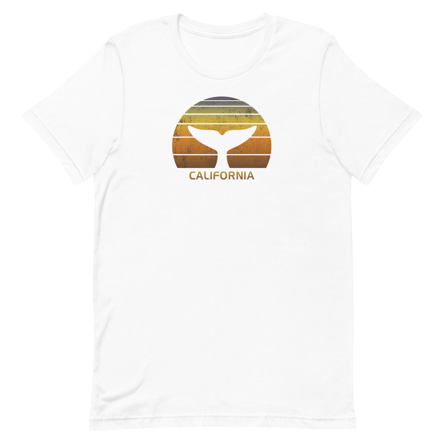 California Whale Watching Fan Retro Sunset Unisex T-Shirt