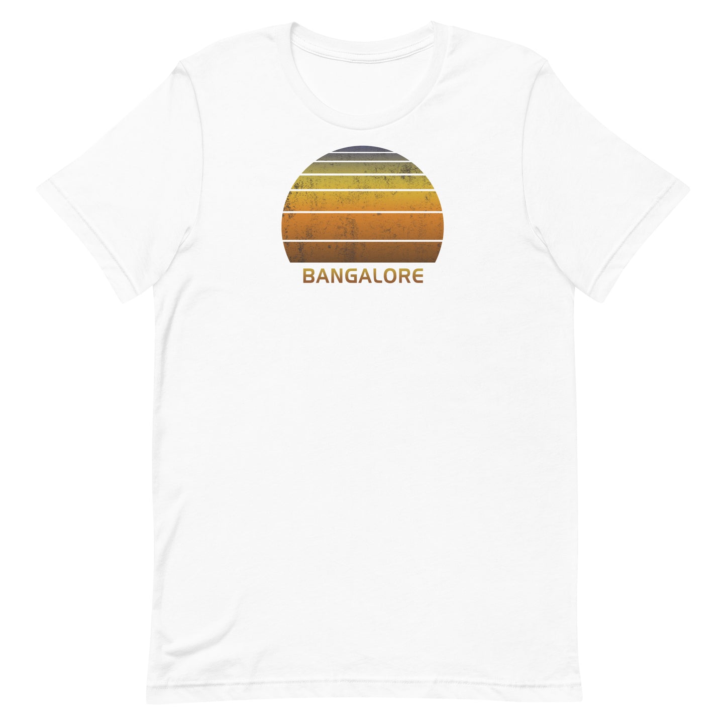 Retro Bangalore India Vintage Sunset Vacation Souvenir Unisex T-Shirt