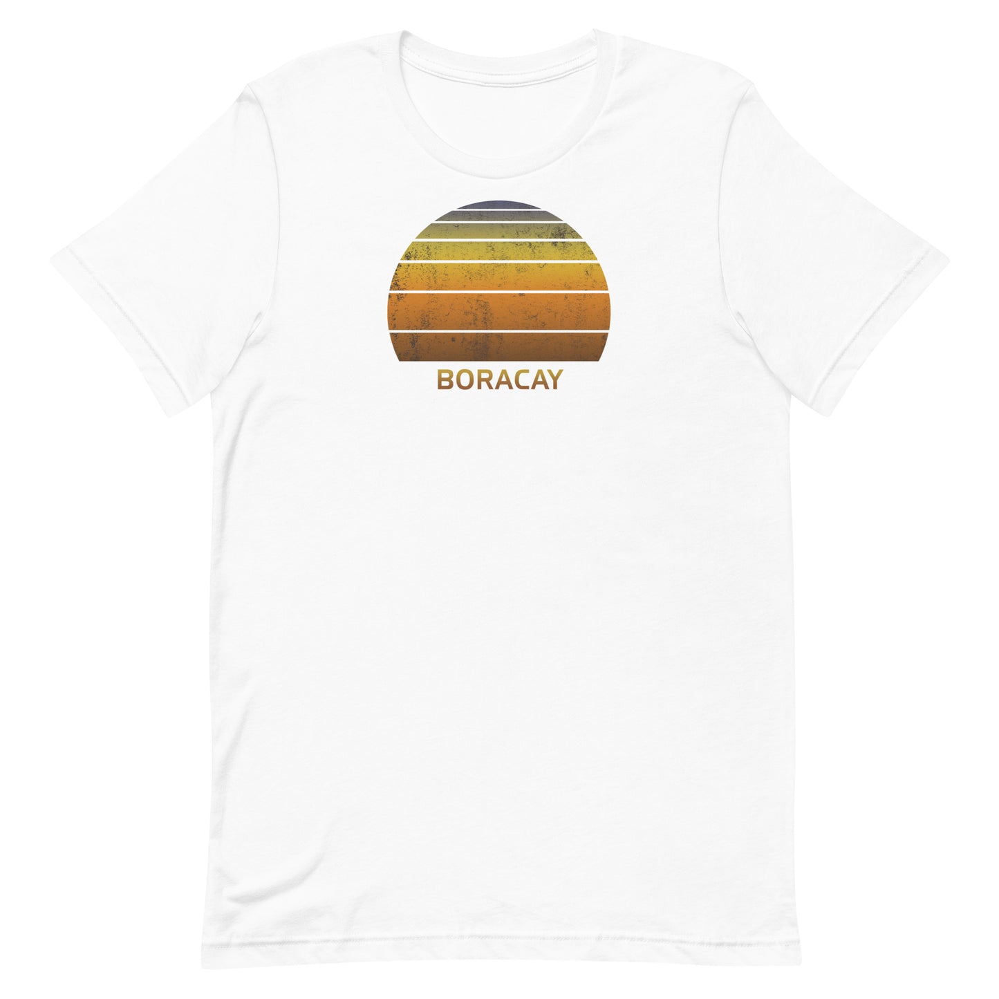 Retro Boracay Philippines Vintage Sunset Vacation Souvenir Unisex T-Shirt