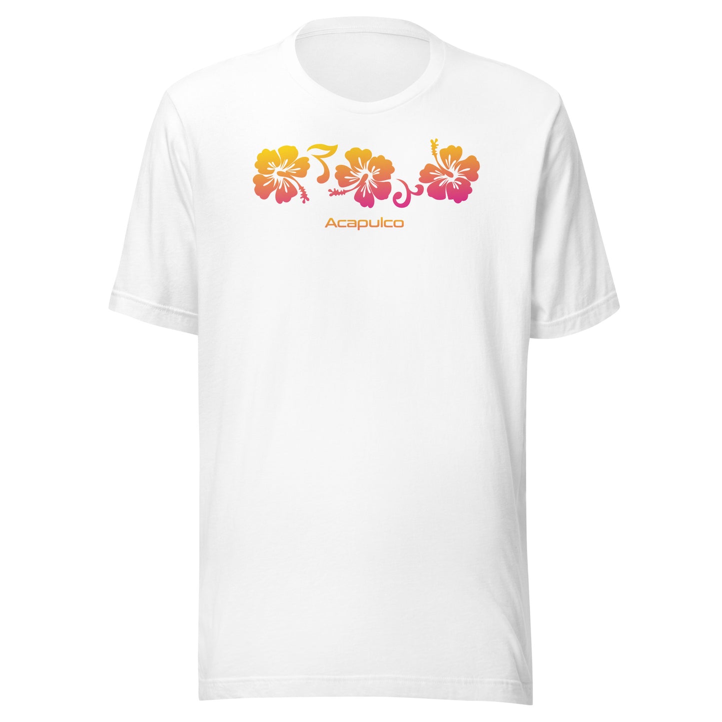 Acapulco Mexico Unisex T-Shirt Hibiscus Souvenir Vacation