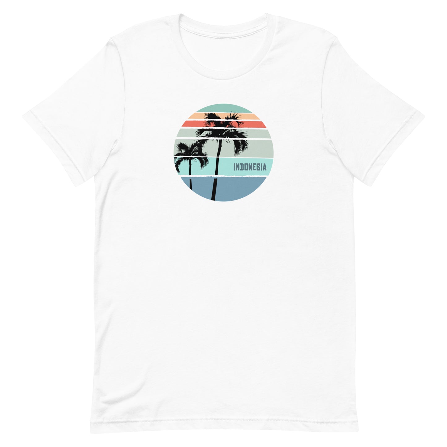 Cool Indonesia Palm Tree Vacation Souvenir Artistic Unisex T-Shirt